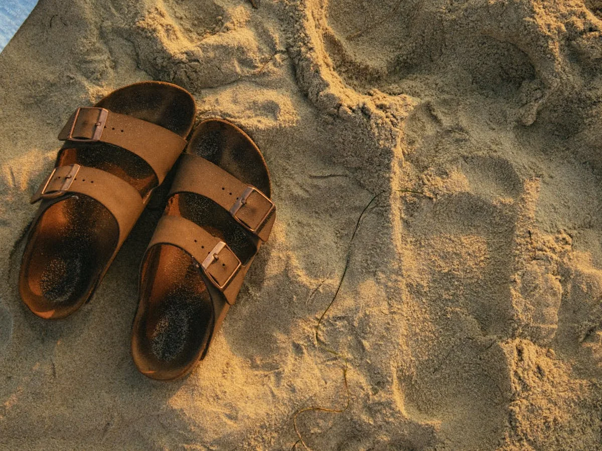 sandales en cuir homme